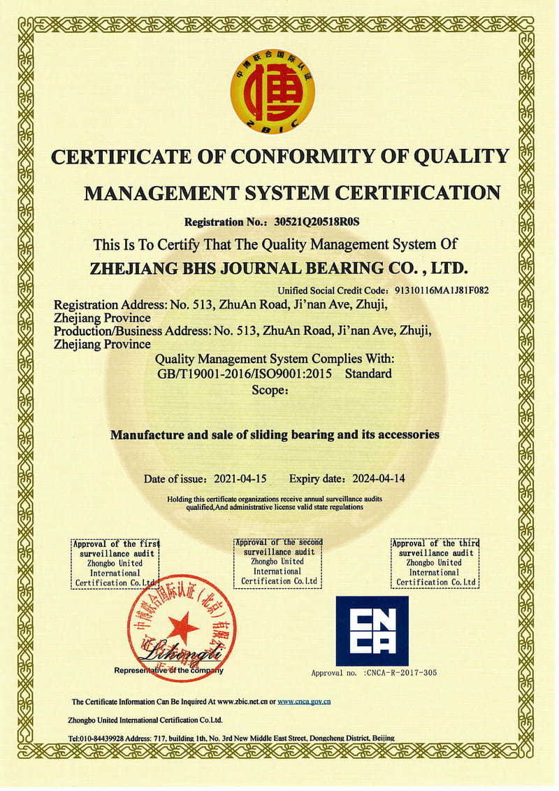 Certifikát ISO9001-2015